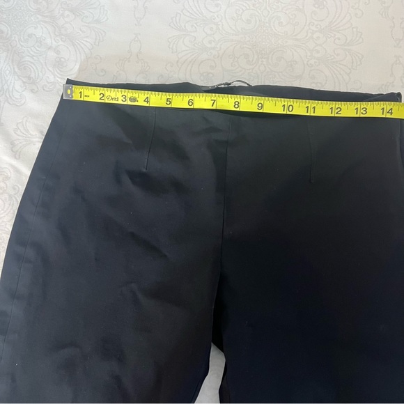 🚨Theory Basic Black Ankle Slit Work Pants with Side Zipper Size 4 - Picture 13 of 16